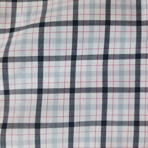 FootJoy FJ Men's Large Plaid Button Down Long Sleeve Cotton Spandex Stretch - Picture 2 of 6